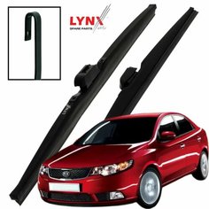 Дворники Kia Cerato (2) TD / Киа Серато 2008 2009 2010 2011 2012 2013 Щетки стеклоочистителя зимние LYNXauto к-т 2шт, 600мм-500мм