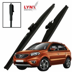 Дворники Renault Koleos (1) HY0 / Рено Колеос рест. 2011 2012 2013 Щетки стеклоочистителя зимние LYNXauto 600мм-480мм к-т 2шт.