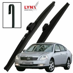 Дворники Nissan Teana (1) J31 / Ниссан Теана рест. 2005 2006 2007 2008 Щетки стеклоочистителя зимние LYNXauto 600мм-480мм к-т 2шт.