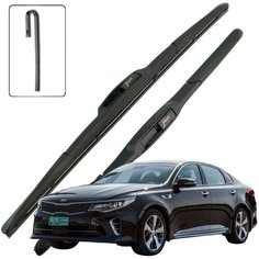 Дворники Kia Optima (4) JF / Киа Оптима 2016 / 2017 / 2018 Щетки стеклоочистителя гибридные ОЕМ для автомобиля LYNXauto к-т 2шт, 650мм-450мм