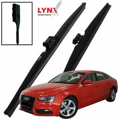 Дворники AUDI A5 (1) 8T / ауди А5 рест. 2011 2012 2013 2014 2015 2016 Щетки стеклоочистителя зимние LYNXauto, 600мм-500мм, к-т 2шт.