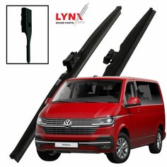 Дворники VW Volkswagen Multivan (6) T6.1 / Фольксваген Мультиван рест. 2019 2020 2021 2022 Щетки стеклоочистителя зимние LYNXauto 600мм-600мм к-т 2шт.