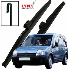 Дворники Ford Tourneo Connect / Форд Турнео Коннект 2002 2003 2004 2005 2006 2007 2008 2009 Щетки стеклоочистителя зимние LYNXauto к-т 2шт, 550мм-500мм