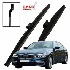 Дворники BMW 5-Series (7) G30 / БМВ 5 серии седан 2016 2017 2018 2019 2020 Щетки стеклоочистителя зимние LYNXauto к-т 2шт, 650мм-480м