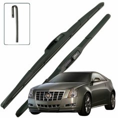 Дворники Cadillac CTS (2) Кадиллак ЦТС купе 2009 2010 2011 2012 2013 2014 2015 Щетки стеклоочистителя гибридные ОЕМ для автомобиля LYNXauto к-т 2шт, 550мм-480мм