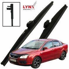 Дворники Ford Focus CB4 / Форд Фокус седан 2004 2005 2006 2007 2008 Щетки стеклоочистителя зимние LYNXauto 650мм-430мм к-т 2шт.