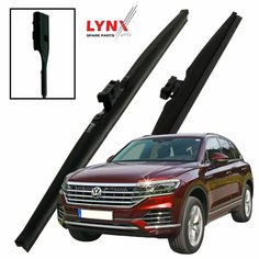 Дворники VW Volkswagen Touareg (3) CR / Фольксваген Туарег 2018 2019 2020 2021 2022 Щетки стеклоочистителя зимние LYNXauto 650мм-550мм к-т 2шт.