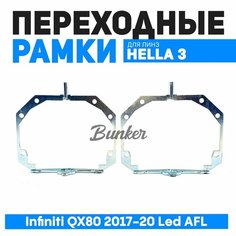 Переходные рамки для замены линз Infiniti QX80 2017-20 Led AFL Bunker Svet