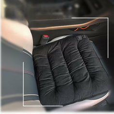 Подушка для автомобиля с подогревом, графеновая, зимняя, 45х45 см, черный Aijia Technology
