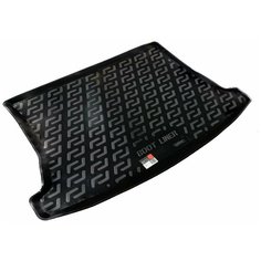 Коврик багажника для Kia Rio III HB хэтчбек (2011-2017) (LL) пластик Нет бренда