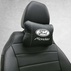 Подушка на подголовник автомобиля, под шею с логотипом Ford Mondeo . Салонный тюнинг для форд мондео 4. Аксессуар дополняющий коврики и чехлы для Ford Mondeo . Подойдет для мондео 3 и 5. Нет бренда