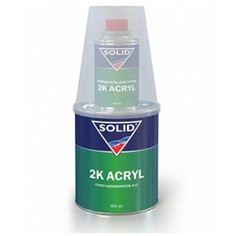 SOLID (331.0964) 2K ACRYL HS 5+1 Грунт-наполнитель + отвердитель, чёрный 0,8л + 0,16л.