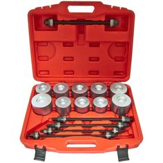 Набор ER-86600 для замены сайлентблоков, втулок и подшипников 27пр.(М10,12,14,16; Ø внутр:34-72мм шаг 2мм+75,80мм; Øнаруж: 44-82мм шаг 2мм+85,90мм) Эврика