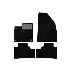 Коврики в салон Klever Standard GAC GS8 2021-, внед, 4шт. (текстиль) / Гак ГС8 Клевер