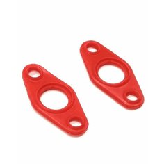 Прокладки крана печки (комплект из 2 шт.) для а/м ВАЗ 2101-2115, ГАЗ, МАЗ, силикон Нет бренда