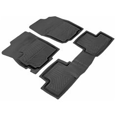 Коврики в салон для Mitsubishi ASX (10-), Mitsubishi Lancer X (07-), с перемычкой, 4 шт. Atoll Group