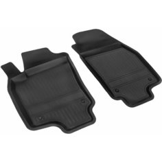 Коврики салона передние для Opel Astra H sd (07-), резина, 2 шт. Atoll Group