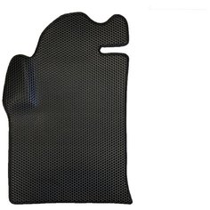 EVA коврик для Ford Fusion 1 (2002-2012) / Форд Фьюжн 1 / Черные соты, черный кант Evaformat