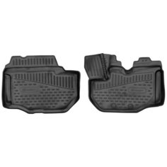 Коврики 3D в салон для TOYOTA Quantum, 2004->, фургон, (правый руль), 2шт. (полиуретан) Element