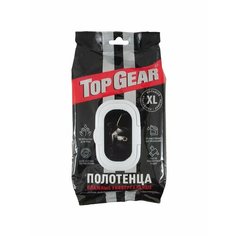 Полотенца влажные XL для автомобиля 60 штук в упак Top Gear