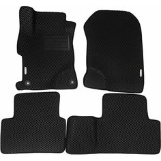 Автомобильные коврики (автоковрики) ЭВА / EVA / ЕВА для HONDA CIVIC (IX) рест. / Хонда Цивик 9 / 2013-2017 + подпятник + 2 логотипа АвтоЕва.рф