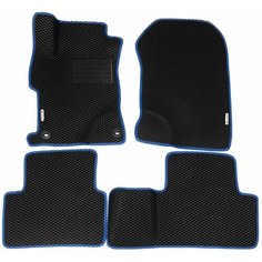 Автомобильные коврики (автоковрики) ЭВА / EVA / ЕВА для HONDA CIVIC (IX) рест. / Хонда Цивик 9 / 2013-2017 + подпятник + 2 логотипа АвтоЕва.рф