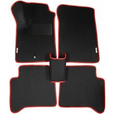 Автомобильные коврики (автоковрики) ЭВА / EVA / ЕВА для MITSUBISHI GALANT (VIII) / Митсубиси Галант 8 / 1996-2006 + подпятник + 2 логотипа АвтоЕва.рф