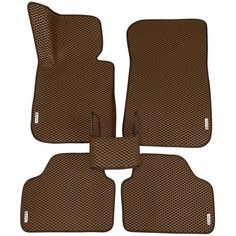 Автомобильные коврики ЭВА (EVA) для BMW X1 (E84) / БМВ X1 / 2009 - 2015 + 4 логотипа АвтоЕва.рф