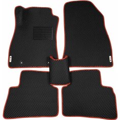 Автомобильные коврики (автоковрики) ЭВА / EVA / ЕВА для NISSAN JUKE / Ниссан Жук / 2014-2019 + подпятник + 2 логотипа АвтоЕва.рф