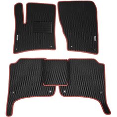 Автомобильные коврики (автоковрики) ЭВА / EVA / ЕВА для VOLKSWAGEN TOUAREG (II) / Фольксваген Туарег 2 / 2010-2018 + подпятник + 2 логотипа АвтоЕва.рф