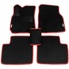 Автомобильные коврики (автоковрики) ЭВА (EVA) ЕВА для CHERY TIGGO (T11) / Чери Тигго Т11 / 2011-2016 рестайлинг + подпятник + 2 логотипа АвтоЕва.рф