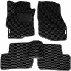 Автомобильные коврики ЭВА (EVA) для MITSUBISHI LANCER (X) / Митсубиси Лансер 10 / 2007-2017 + подпятник + 2 логотипа АвтоЕва.рф