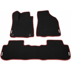 Автомобильные коврики ЭВА (EVA) для TOYOTA HIGHLANDER (III) (U50) / Тойота Хайлендер 3 / 2013-2019 + 4 логотипа АвтоЕва.рф