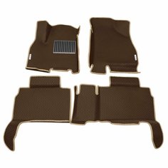 Автомобильные коврики ЭВА (EVA) для CHERY TIGGO 8 (8 PRO, 8 PRO MAX, 8 PRO E+) Черри Тигго 8 (8 Про) с 3D бортами 2018 - н. в. + подпятник + 2 логотипа АвтоЕва.рф