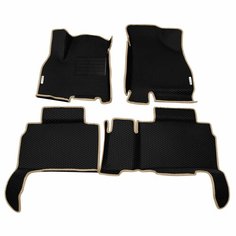 Автомобильные коврики ЭВА (EVA) для CHERY TIGGO 8 (8 PRO, 8 PRO MAX, 8 PRO E+) Черри Тигго 8 (8 Про) с 3D бортами 2018 - н. в. + подпятник + 2 логотипа АвтоЕва.рф