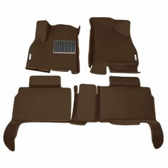 Автомобильные коврики ЭВА (EVA) для CHERY TIGGO 8 (8 PRO, 8 PRO MAX, 8 PRO E+) Черри Тигго 8 (8 Про) с 3D бортами 2018 - н. в. + подпятник + 2 логотипа АвтоЕва.рф
