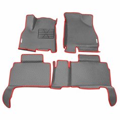 Автомобильные коврики ЭВА (EVA) для CHERY TIGGO 8 (8 PRO, 8 PRO MAX, 8 PRO E+) Черри Тигго 8 (8 Про) с 3D бортами 2018 - н. в. + подпятник + 2 логотипа АвтоЕва.рф