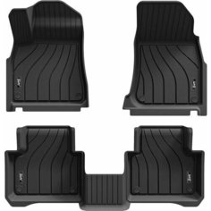 Коврики резиновые для Volkswagen Touareg 2019 - 2023 гг, 3-D TPE 3W