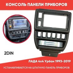 Консоль панели приборов 2DIN для а/м Нива 4х4, Урбан, Нива, 21214, 21213 / Рамка переходная для магнитолы Нива 4х4 нет