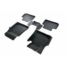 Резиновые 3D LUX коврики в салон SRTK для BMW X4 G02 (2018-)