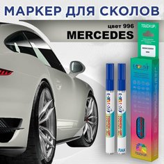 Автоэмаль Color1 в наборе (лак+маркер) Mercedes 996 - Designo Hyacinth Red, Hyazinthrot, Cardinal Red, Rosso Giacinto Designo Metallizzato, металлик
