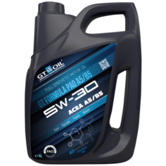 Синтетическое масло на PAO основе GT Formula PAO A5/B5 5W-30
