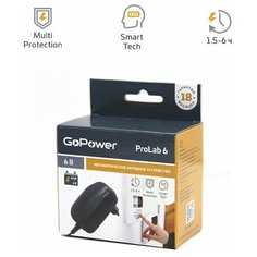 Зарядное устройство для свинцово-кислотных аккумуляторов 6V GoPower ProLab 6 1.0A