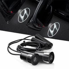 Проектор логотипа в двери авто врезной ElectroKot G7 7W для Hyundai тип 2 2 шт