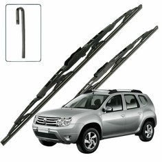 Дворники Renault Duster (1) HSA Рено Дастер 5 дв.2010 2011 2012 2013 2014 2015 Щетки стеклоочистителя каркасные для автомобиля 500мм-500мм к-т 2 шт. Lyn Xauto