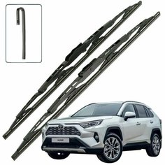 Дворники Toyota RAV4 (5) XA50 / Тойота РАВ4 ХА50 5 дв. 2018 / 2019 / 2020 / 2021 / 2022 Щетки стеклоочистителя каркасные для автомобиля 650мм-400мм к-т 2шт. Lyn Xauto