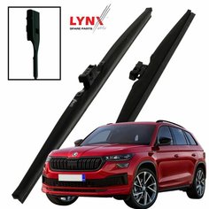 Дворники Skoda Kodiaq NS7 / Шкода Кодиак рест. 2021 2022 Щетки стеклоочистителя зимние LYNXauto 600мм-530мм к-т 2шт.