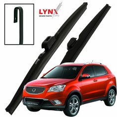 Дворники SsangYong Actyon (2) CK / СсангЙонг Актион 2011 2012 2013 Щетки стеклоочистителя зимние LYNXauto 600мм-400мм к-т 2шт.