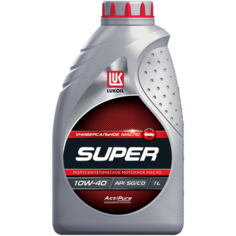Масло моторное Лукойл Супер SG/CD 10W-40 полусинтетическое 1 л 19191 Lukoil