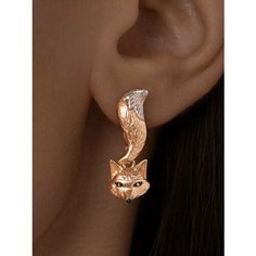 Серьги с подвесками Ювелир Карат, серебро, 925 проба, золочение, эмаль, , золотистый